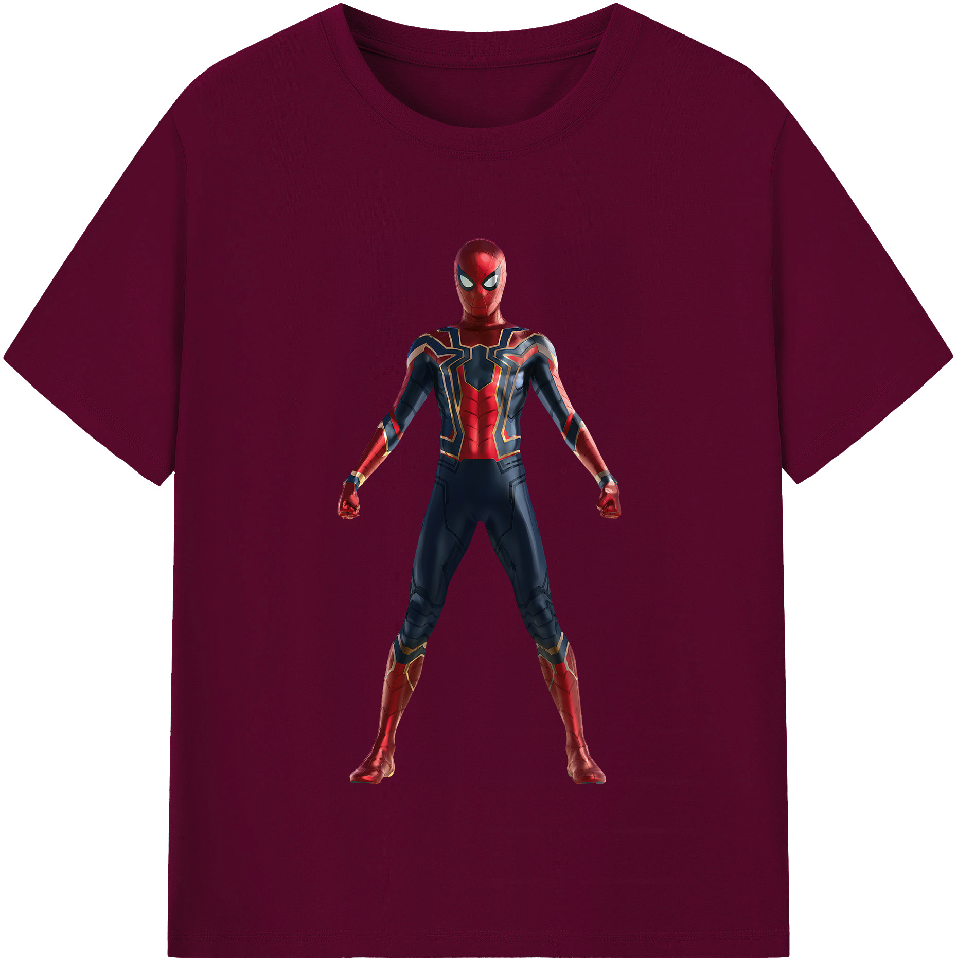 （画像用） Spider Man スパイダーマン レディースカジュアルプリントTシャツ（綿100％）